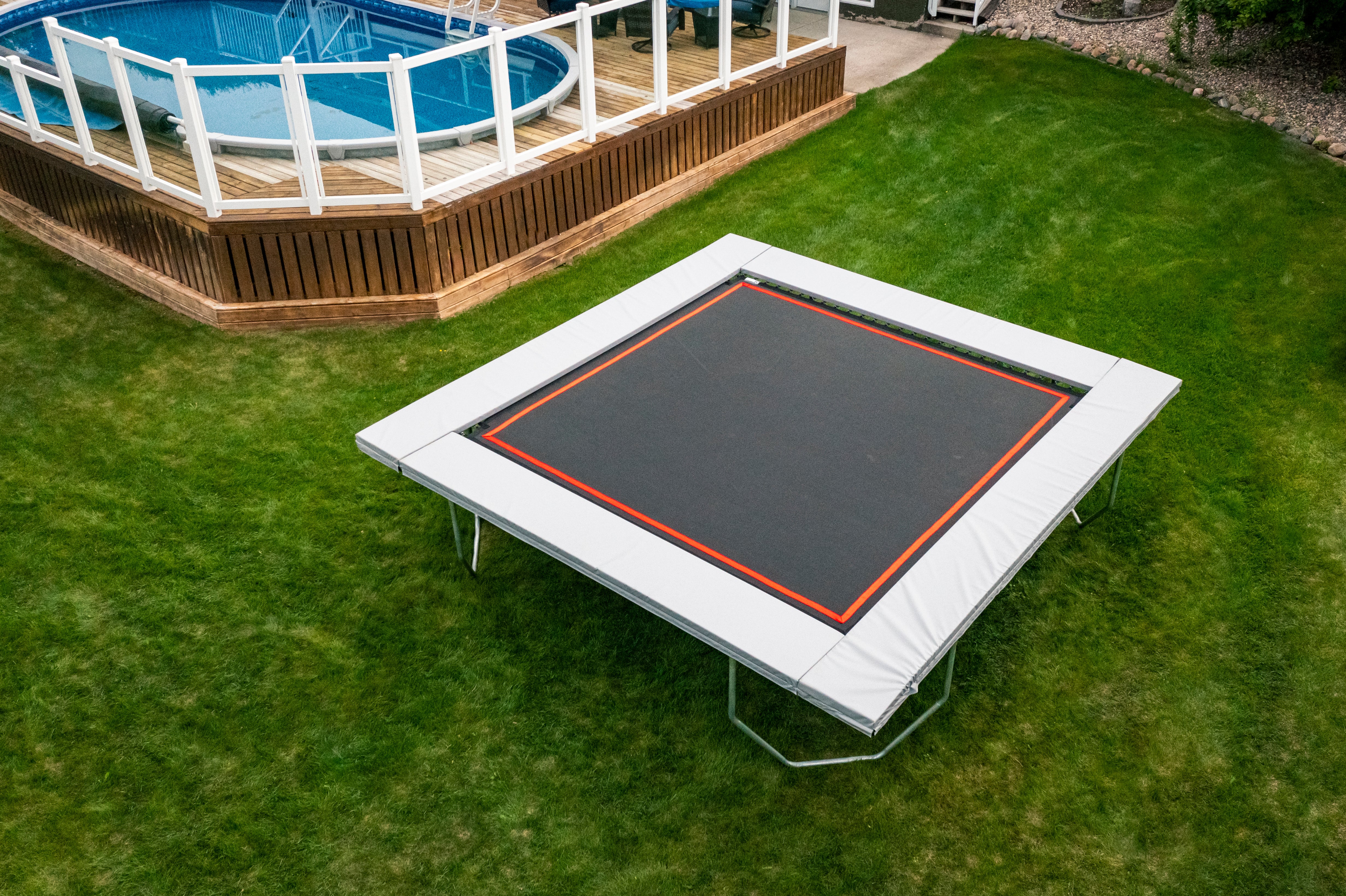 Training on a Square Trampoline