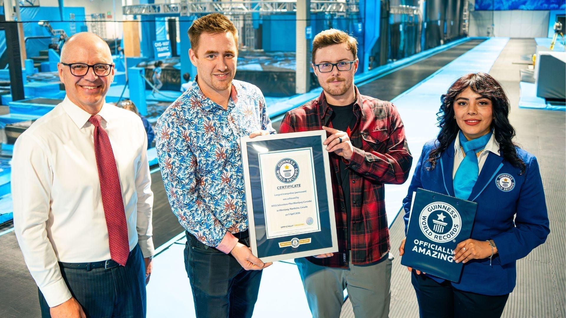 Crazy Ape Extreme Equipment Recognized for World's Longest Trampoline
