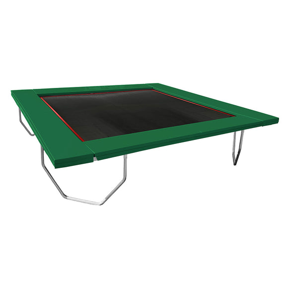 15x15 Square Trampoline - Green - Crazy Ape