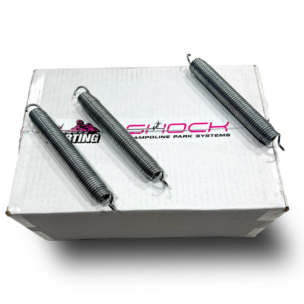 Box of shock springs with 'Shock Spring' branding on a white background